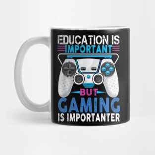 Education Important Gaming Importanter Funny Gamer Boys Kids Mug